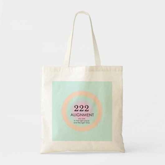 Angel Nummers Numerieke 222 Groepering Motivation Tote Bag (Voorkant)