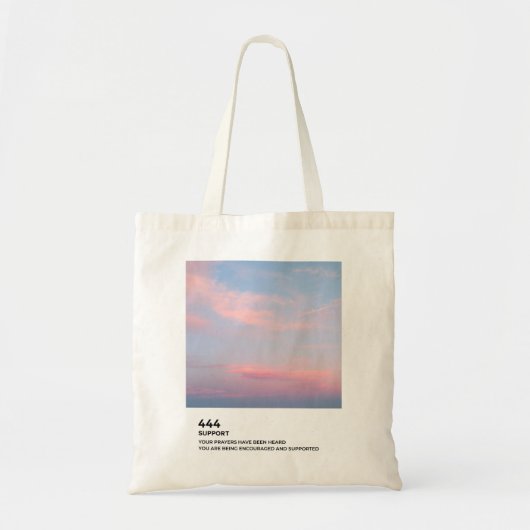 Angel-nummers, ondersteuning - Angel-nummer 444 Tote Bag (Voorkant)