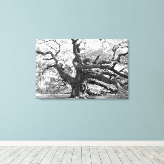 Angel Oak on canvas (Insitu (Houten vloer))