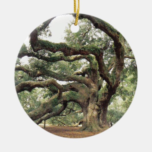 Angel Oak Tree 1000 jaar oud Keramisch Ornament (Voorkant)