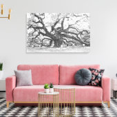 Angel Oak Tree Canvas Afdruk (Insitu (Woonkamer))