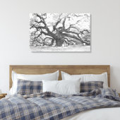 Angel Oak Tree Canvas Afdruk (Insitu (Slaapkamer))