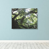 Angel Oak Tree Canvas Print (Insitu (Houten vloer))