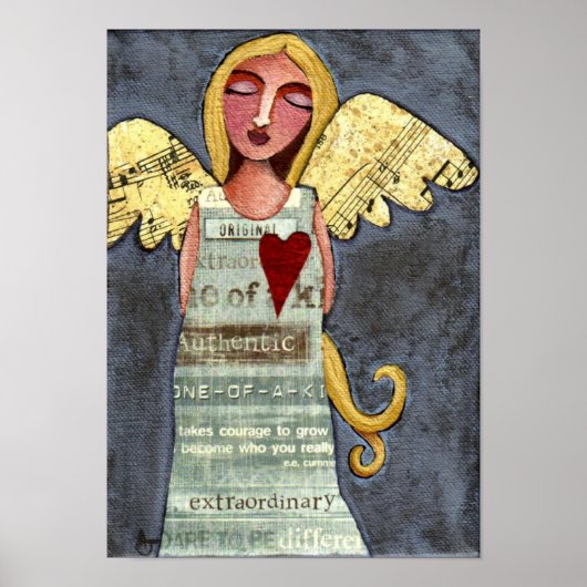 Angel of Courage-print Poster (Voorkant)