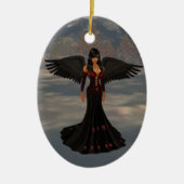 Angel of Darkness Oval Ornament (Voorkant)
