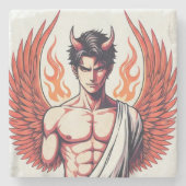 Angel of Darkness Stenen Onderzetter (Voorkant)