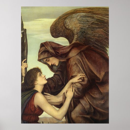 Angel of Death by Evelyn De Morgan Poster (Voorkant)