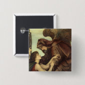 Angel of Death by Evelyn De Morgan Vierkante Button 5,1 Cm (Voorkant /achterkant)