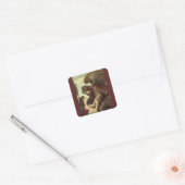 Angel of Death by Evelyn De Morgan Vierkante Sticker (Envelop)