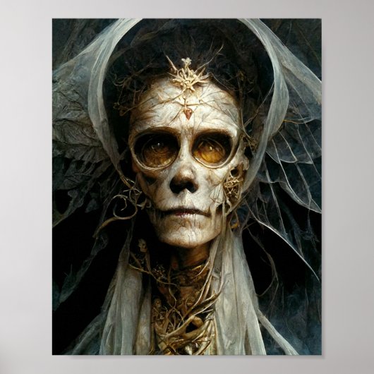 Angel of Death Dark Gothic Fantasy Art Poster (Voorkant)