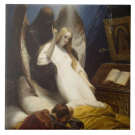 Angel of Death (Going to Heaven) (Horace Vernet) Tegeltje