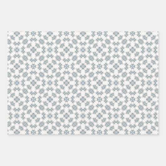 Angel of Faith, Blue Ombre Lace, Gemstone Pattern Inpakpapier Vel (Voorkant 3)