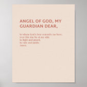 Angel of God Prayer Poster (Voorkant)