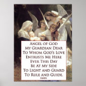 Angel of God Prayer Poster (Voorkant)
