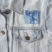 Angel of Grace Vierkante Button 5,1 Cm (In situ)