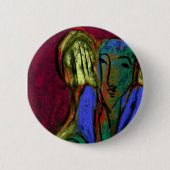 Angel of Gratitude Ronde Button 5,7 Cm (Voorkant)