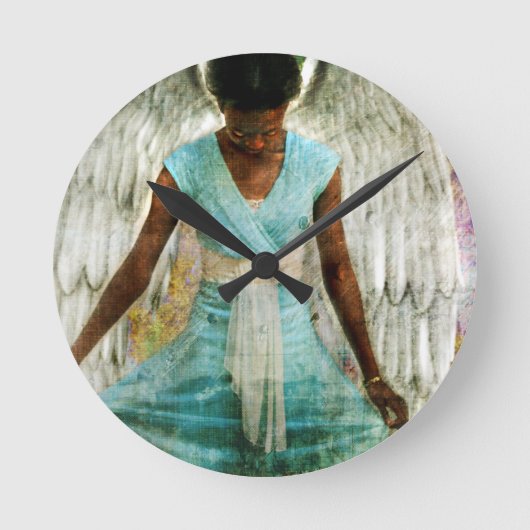 Angel of Gratitude Ronde Klok (Voorkant)