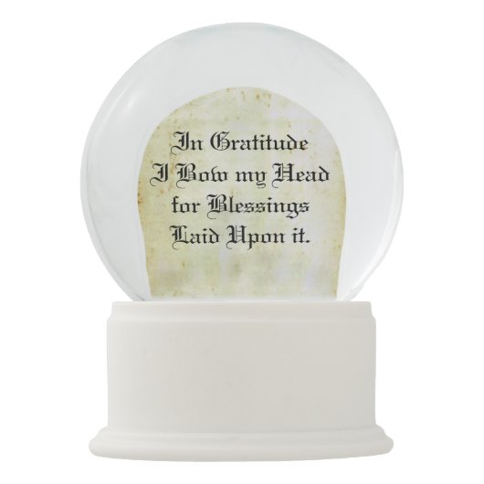 Angel of Gratitude Sneeuwbol (Achterkant)