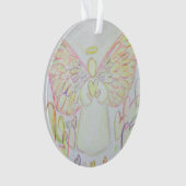 Angel of Hearts Art Gift Holiday Ornament (voorkant)