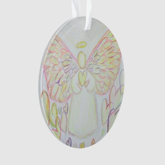 Angel of Hearts Art Gift Holiday Ornament (voorkant)