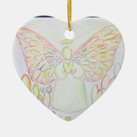 Angel of Hearts Art Pendant Ornament (Voorkant)