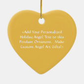 Angel of Hearts Art Pendant Ornament (Achterkant)