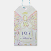 Angel of Hearts Holiday Joy Custom Gift Labels Cadeaulabel (Voorkant)