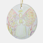 Angel of Hearts Holiday Pendant Ornament (Links)