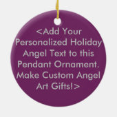 Angel of Hearts Holiday Pendant Ornament (Achterkant)
