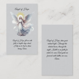 Angel of Hope Gebed Kaart Visitekaartje