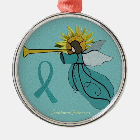 Angel of Hope kerst Metalen Ornament (Voorkant)