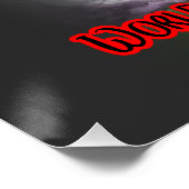 Angel of Independence plays Soccer on a Black Perfect Poster (Hoek)