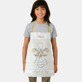 Angel of Joy Gold Filigree Christmas Gold Stippen Schort (Insitu)