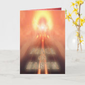 Angel of Light Kerstmis "PEACE ON AARTH" Kaart (Gele Bloem)