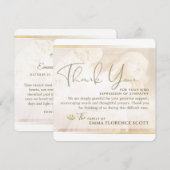 Angel of Light Square Sympathie Hartelijk dank Kaart (Voorkant / Achterkant)