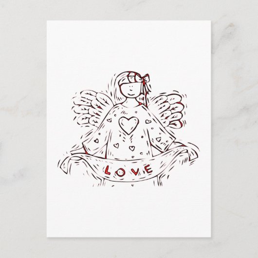 Angel of Love Briefkaart (Voorkant)