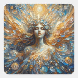 Angel of Mine - Angel Series Art Collectie Vierkante Sticker