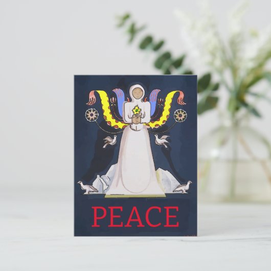 Angel of Peace Briefkaart (Staand voorkant)