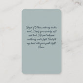 Angel of Peace Gebed Kaart Visitekaartje (Achterkant)