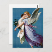 Angel of Peace Vintage Poster hersteld Briefkaart (Voorkant / Achterkant)