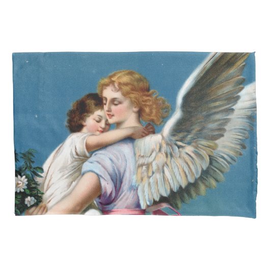 Angel of Peace Vintage Poster hersteld Kussensloop (Voorkant)