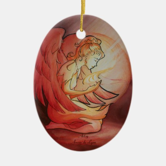 Angel of Spirit Keramisch Ornament (Voorkant)