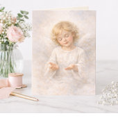 Angel of Surrender Watercolor Blank Kaart