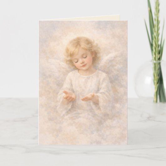 Angel of Surrender Watercolor Blank Kaart (Voorkant)