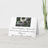 Angel of Thankfulness Kaart (Achterkant)