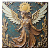 Angel of the Autumn Sun Tegeltje (Voorkant)