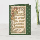 Angel of the Sacred Season Folded Greeting Card Kaart (Voorkant)