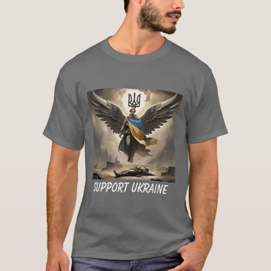 Angel of Ukraine Resilience United24 T-shirt (Voorkant)