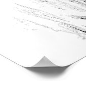 Angel om over je te waken Black White Wings Quote Poster (Hoek)