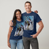 Angel on Blue  Airbrush V1 T-shirt (Unisex)